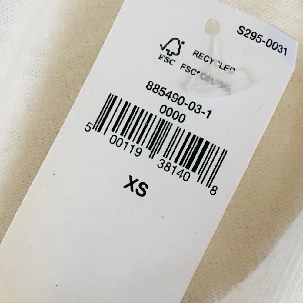◈SOLD◈ NWT Banana Republic Womens Linen Blend Polo V-Neck Top White NEW Size XS - Picture 8 of 13